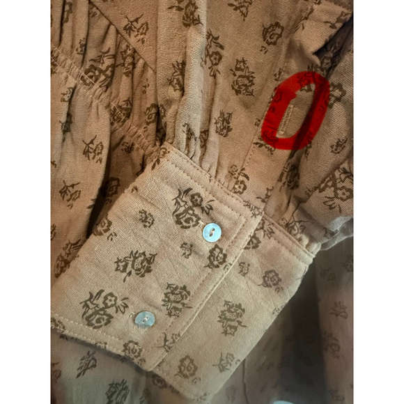 Easel Oversized Floral Print Button Down Shirt Size S - Picture 6 of 8